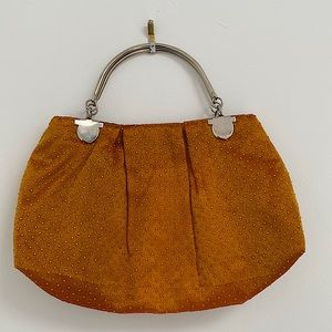 like new vintage style silk handbag
